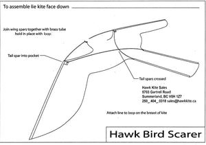 Peregrine Pro Hawk Kite - includes spars - no flying line